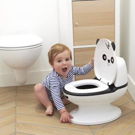 BEBECONFORT Mini toilette Panda, Pot avec bruit de chasse d'eau BLANC 5 - vertbaudet enfant 
