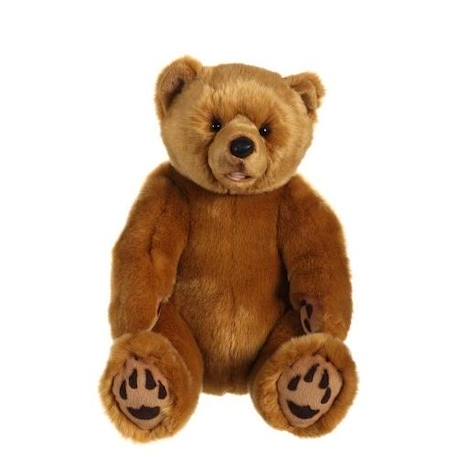 Peluche Ours Grizzly Assis Miel - Gipsy Toys - 42 cm MARRON 1 - vertbaudet enfant 