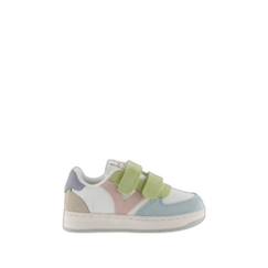 Chaussures-Chaussures fille 23-38-Baskets, tennis-Baskets enfant - VICTORIA - 1124116 - Cuir - Lacets - Celeste