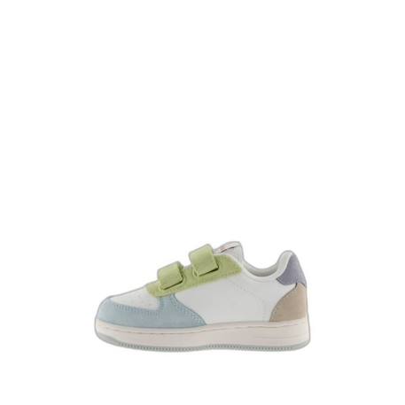 Baskets enfant - VICTORIA - 1124116 - Cuir - Lacets - Celeste BEIGE 3 - vertbaudet enfant 