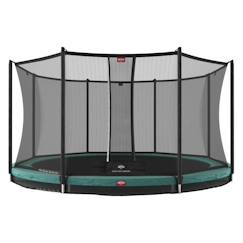 Trampoline d'exercice BERG Favorit InGround Rond noir - 420-430 cm - 6 ans et plus - 100 kg max  - vertbaudet enfant