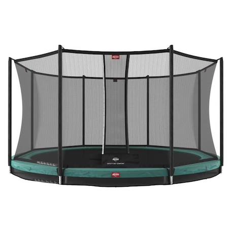 Trampoline d'exercice BERG Favorit InGround Rond noir - 420-430 cm - 6 ans et plus - 100 kg max VERT 1 - vertbaudet enfant 