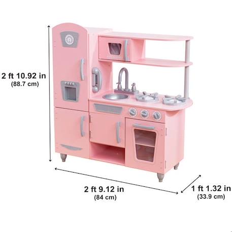 KidKraft - Cuisine Vintage en bois pour enfant - Rose ROSE 6 - vertbaudet enfant 