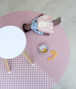 Tapis anti-tâches pour chaise haute | Spotted - Rose  - vertbaudet enfant