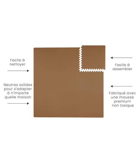 Tapis de Jeu Puzzle Premium Brun | Ensemble Standard de 9 Pièces en Mousse EVA - Taille 131x131 cm MARRON 6 - vertbaudet enfant 