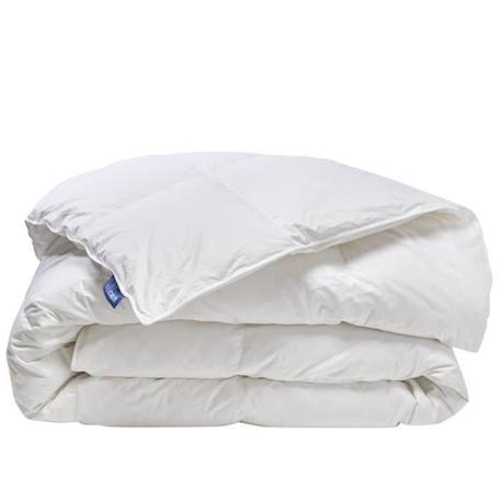 BLEU CALIN Couette Duvet Naturelle Chaude - 90% Duvet de Canard - Enveloppe 100% percale de coton - 140x200cm BLANC 1 - vertbaudet enfant 