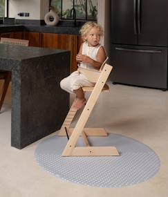 Tapis anti-tâches pour chaise haute | Spotted - Gris  - vertbaudet enfant