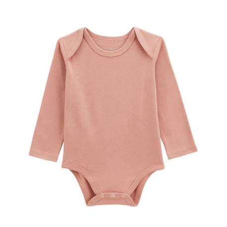 Lot de 3 bodies bébé manches longues ROSE 4 - vertbaudet enfant 