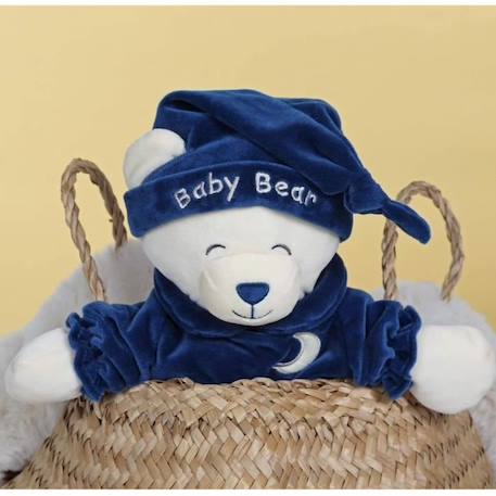 Gipsy Toys  -  Ours Baby bear douceur bleu marine - 24 cm BLEU 2 - vertbaudet enfant 