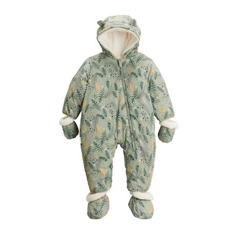 Combi pilote avec moufles et pieds amovibles Noah VERT 1 - vertbaudet enfant 