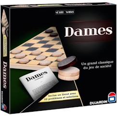 -SERIE NOIRE DAMES PLATEAU - Jeu de plateau - DUJARDIN - Jouez aux Dames sur un plateau classique pour des parties passionnantes !