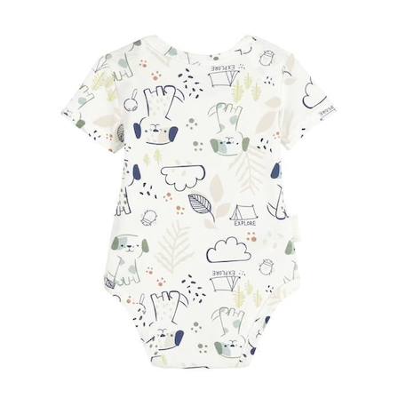 Lot de 2 bodies bébé manches courtes Elliot VERT 3 - vertbaudet enfant 