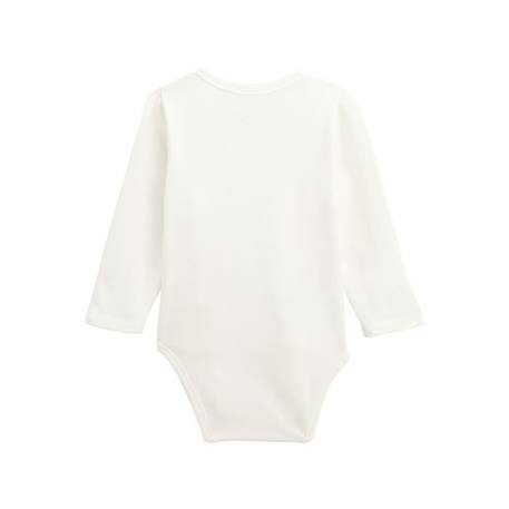 Lot de 2 bodies bébé manches longues ouverture croisée Iskia BLANC 3 - vertbaudet enfant 