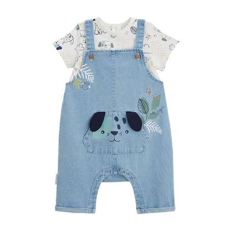 Ensemble salopette bébé et t-shirt Elliot  - vertbaudet enfant