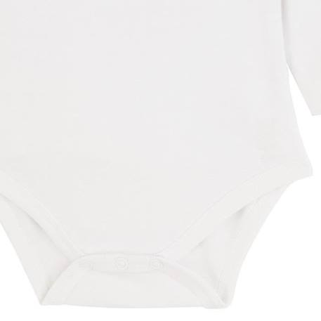 Lot de 3 bodies bébé manches longues croisés BLANC 4 - vertbaudet enfant 