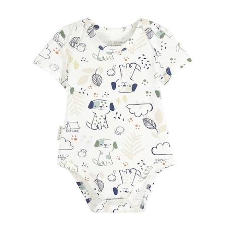 Lot de 2 bodies bébé manches courtes Elliot VERT 2 - vertbaudet enfant 