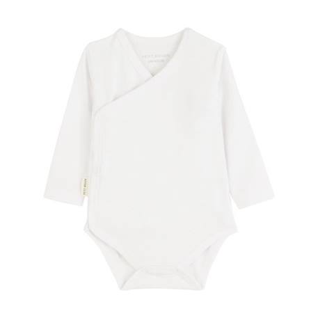 Lot de 3 bodies bébé manches longues croisés BLANC 2 - vertbaudet enfant 