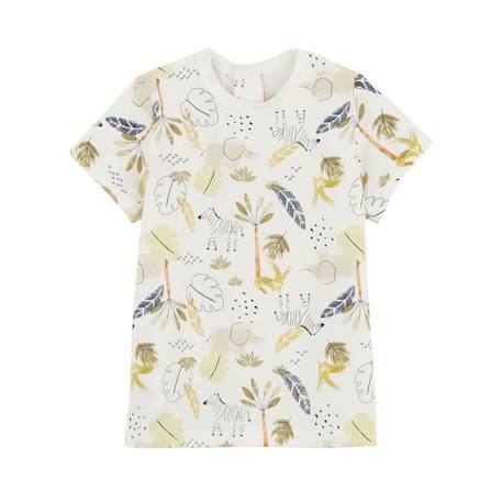 Ensemble salopette bébé en lin et t-shirt Zagora BEIGE 3 - vertbaudet enfant 