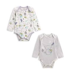 -Lot de 2 bodies bébé manches longues Yakutat