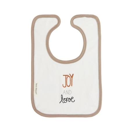 Lot de 3 bavoirs bébé mixte Joy MARRON 2 - vertbaudet enfant 