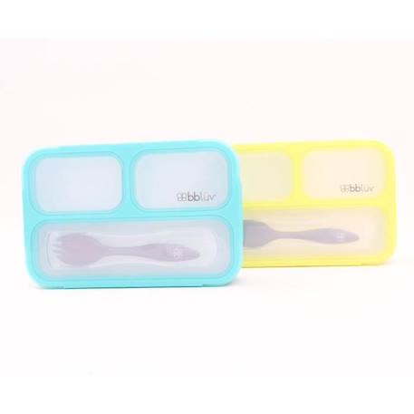 Lunch Box Bblüv Bentö Aqua - SEVIRA KIDS - Lunch Box - Blanc - Enfant - Plastique sans BPA - Bleu - Mixte BLANC 2 - vertbaudet enfant 