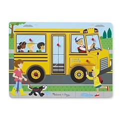 Jouet-Jeux éducatifs-Puzzle Sonore The Wheels On The Bus 6 Pièces - Melissa & Doug - Jeux/Jouets - Scène de vie - Mixte