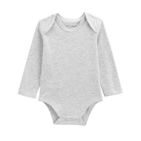 Lot de 3 bodies bébé manches longues GRIS 2 - vertbaudet enfant 