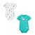 Lot de 2 bodies bébé manches courtes Paradise Flowers BLEU 1 - vertbaudet enfant 