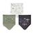 Lot de 3 bavoirs foulards Crazy Safari VERT 1 - vertbaudet enfant 