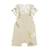 Ensemble salopette bébé en lin et t-shirt Zagora BEIGE 1 - vertbaudet enfant 