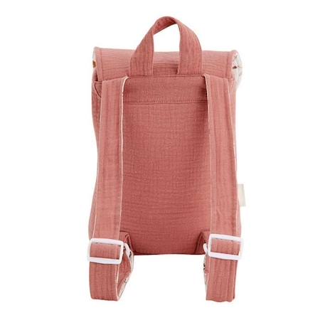 Sac à dos enfant PETIT BEGUIN Sahara - Rose - 27 x 24 cm - Gaze de coton douce ROSE 2 - vertbaudet enfant 