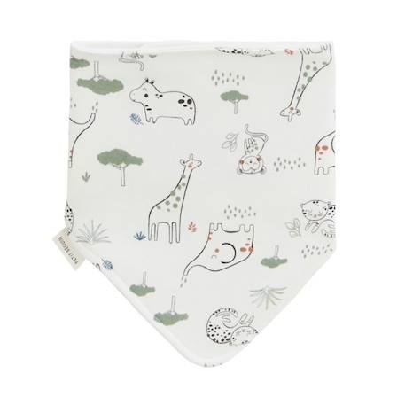 Lot de 3 bavoirs foulards Crazy Safari VERT 4 - vertbaudet enfant 