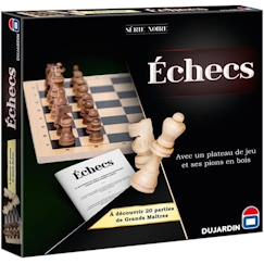 Jouet-Jeux de société-Jeux classiques et de réflexion-SERIE NOIRE ECHECS PLATEAU - Jeu de plateau - DUJARDIN - Affrontez-vous sur l'échiquier dans ce jeu de stratégie intemporel !