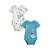 Lot de 2 bodies bébé manches courtes Athi BLEU 1 - vertbaudet enfant 