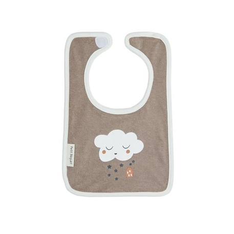 Lot de 3 bavoirs bébé mixte Joy MARRON 3 - vertbaudet enfant 