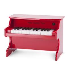 Jouet-Jeux d'imitation-Maison, bricolage et métiers-Piano en bois pour enfant - NEW CLASSIC TOYS - E-Piano 25 touches junior - Amplificateur intégré - Rouge