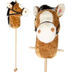 -Cheval Hobby Nico - SMALL FOOT - Jouet en bois - Marron - Effet sonore - Mixte