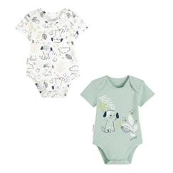 Bébé-Body-Lot de 2 bodies bébé manches courtes Elliot