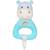 Gipsy Toys - Hochet Rainbow hippopotame - 15 cm - Bleu BLEU 1 - vertbaudet enfant 