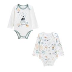 -Lot de 2 bodies bébé manches longues Scotty