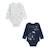 Lot de 2 bodies bébé manches longues Misscerise BLEU 1 - vertbaudet enfant 