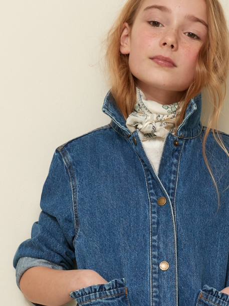 Veste denim fille CYRILLUS stone 3 - vertbaudet enfant 