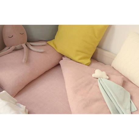 Drap-housse en coton 60x120 ROSE 3 - vertbaudet enfant 