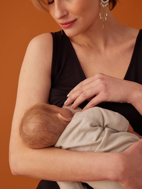 Lot de 2 débardeurs grossesse effet croisé Fiona ENVIE DE FRAISE marine+noir 7 - vertbaudet enfant 