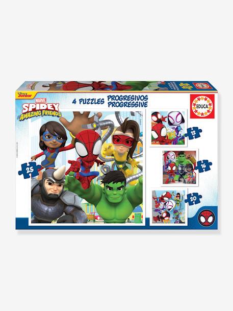 Puzzles Progressifs Spidey & His Amazing Friends - EDUCA multicolore 1 - vertbaudet enfant 