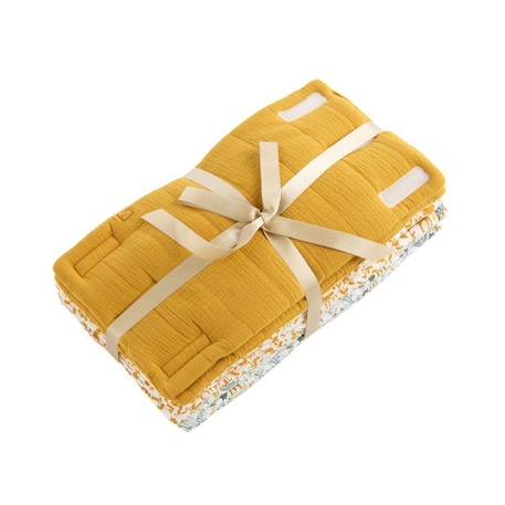 Protection de barreaux de lit en coton JAUNE 2 - vertbaudet enfant 