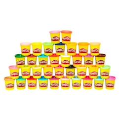 Jouet-Activités artistiques et musicales-PLAY-DOH - Coffret de 36 pots de Pâte à modeler - Couleurs Multiples