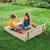 Bac A Sable Tp Avec Bancs Tp Toys 90 X 100 X 27 Cm MARRON 2 - vertbaudet enfant 