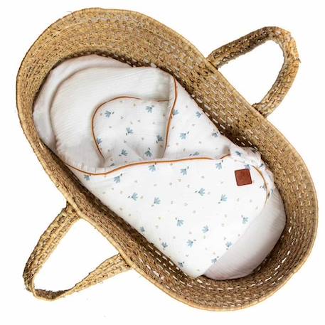 Gigoteuse d'emmaillotage en gaze de coton Bleuet - SEVIRA KIDS - Naissance - Multicolore - Mixte BLEU 1 - vertbaudet enfant 