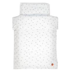 Linge de maison et décoration-Linge de lit bébé-Parure de lit housse de couette et taie d'oreiller Bleuet - SEVIRA KIDS - Blanc - Gaze de coton - 80x120 cm